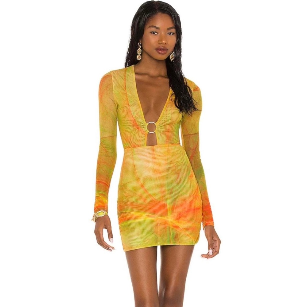 Farai London bodysuit mini skirt set